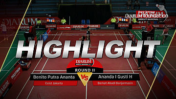 Benito Putra A (Exist Jakarta) VS Ananda I Gusti H (Berkat Abadi Banjarmasin)