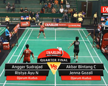 Angger Sudrajad/Ristya Ayu N (Djarum Kudus) VS Akbar Bintang/Jenna Gozali (Djarum Kudus)