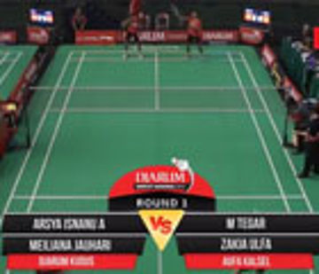 M Tegar/Zakia Ulfa (Aufa Kalsel) VS Arsya Isnanu/Meilina Jauhari (Djarum Kudus)