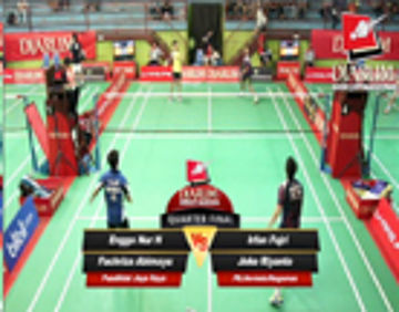 Engga Nur H/Fachriza Abimayu (PUSDIKLAT JAYA RAYA) VS Irfan Fajri/Joko Riyanto (PB. HEVINDO/NAGAMAS)