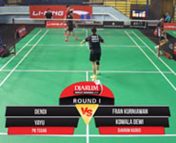 Fran K/Komala D (Djarum Kudus) VS Dendi/Yayu (PB Tegar)