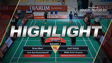 Brian Berri/Lisa Ayu Kusumawati (Djarum Kudus) VS Awit Setiaji/Hilda Putri Aryana (Angkasa Prestasi Gemilang)