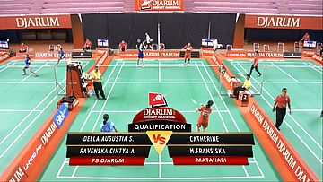 Della Augustia S/ Ravenska Cintya A (PB DJARUM) VS Catherine M/ Fransiska (MATAHARI)