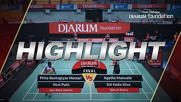 Phita Haningtyas Mentari/Virni Putri (Jaya Raya Jakarta) VS Agatha Imanuela/Siti Fadia Silva (Djarum Kudus)