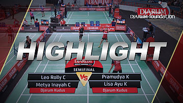 Leo Rolly C/Metya Inayah C (Djarum Kudus) VS Pramudya K/Lisa Ayu K (Djarum Kudus) 