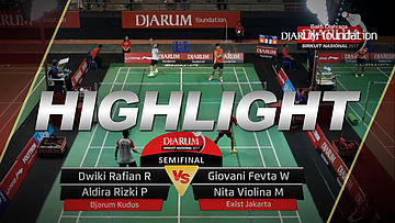 Dwiki Rafian/Aldira Rizki (Djarum Kudus) VS Giovani Fevta/Nita Violina (Exist Jakarta)