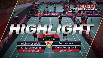 Alvin Musaddiq/Khaeria Rosmini (Pelatrov SULSEL) VS Fernando Kurniawan/Della A (Djarum Kudus)