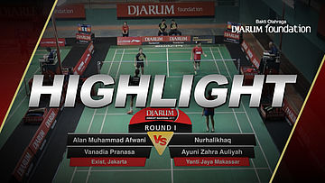 Alan Muhammad Afwani/Vanadia Pranasa (Exist Jakarta) VS Nurhalikhaq/Ayuni Zahra Auiyah (Yanti Jaya Makassar)