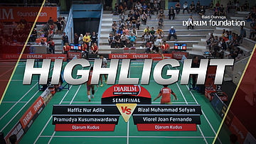 Haffiz Nur Aulia/Pramudya Kusumawardana (Djarum Kudus) VS Rizal Muhammad Sofyan/Viorel Joan Fernando (Djarum Kudus)