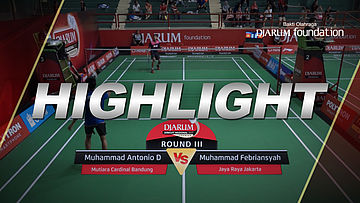 Muhammad Antonio Dhyasz (Mutiara Cardinal Bandung) VS Muhammad Febriansyah (Jaya Raya Jakarta)